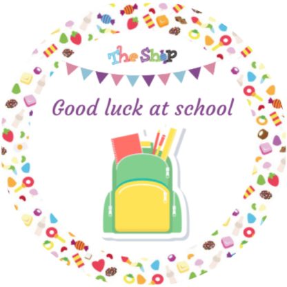 Good Luck at School - Backpack Sticker