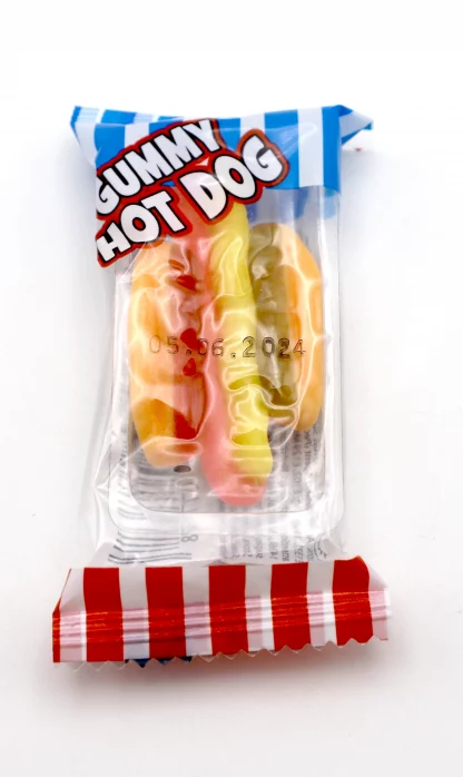 Mini Gummy Hot Dog Wrapped