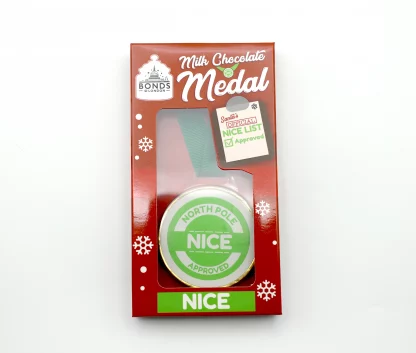 Bonds Milk Chocolate Nice List Medal - Image 2