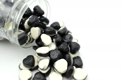 Liquorice Jelly Hearts