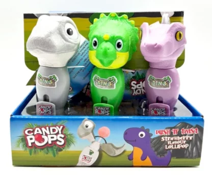 Candy Dino Pop Push n Twist Lolly