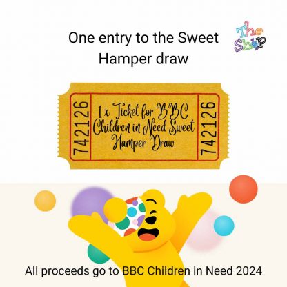 Chance to win a sweet hamper. All proceeds donated to BBC Children in need 2024.