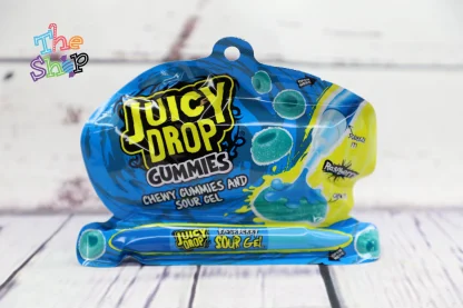 Squeeze & Chew Gummies with Sour Gel Pen in Blue Razz & Strawberry flavours