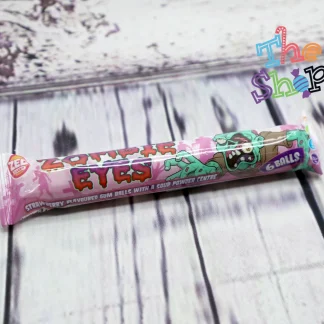 Strawberry Flavoured Gumballs with Sour Powder Centre