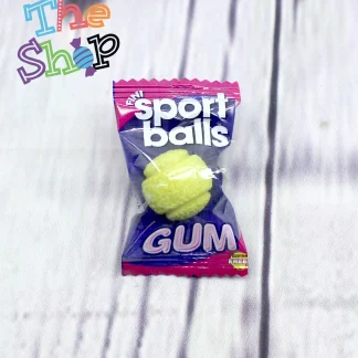 Tennis Ball-Shaped Lemon & Lime Bubblegums